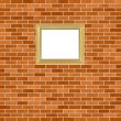 Frame on brickwall