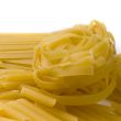 various shapes of pasta