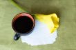 a cup of coffee and a calla