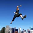 Running woman