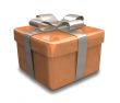 wrapped brown gift - 3D made