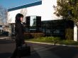 Arriving at the office
