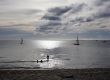 Boats at beach
