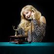 Lovely girl on telephone