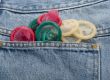 Condoms in different colors