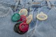 Condoms in different colors