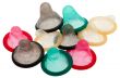 Condoms in different colors