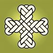 vector twisted Christian Holy cross