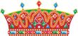 Vector Medieval Slavic king crown