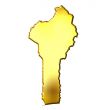Benin 3d Golden Map