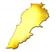 Lebanon 3d Golden Map