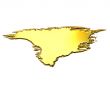 Greenland 3d Golden Map