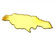 Jamaica 3d Golden Map