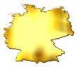 Germany 3d Golden Map