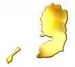 Palestine 3d Golden Map