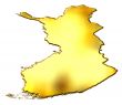 Finland 3d Golden Map