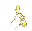 Philippines 3d Golden Map