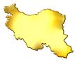 Iran 3d Golden Map