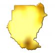 Sudan 3d Golden Map