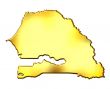 Senegal 3d Golden Map