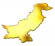 Pakistan 3d Golden Map