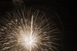 Fireworks Bursting up sepia