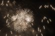 Fireworks in different colours sepia