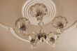 Chandelier with lights sepia