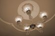 Chandelier with lights sepia