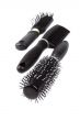 three hairbrushes