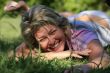 Woman in grass