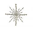 Silver antique keys starburst