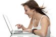 Girl with laptop