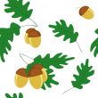 seamless pattern with acorns