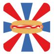 illustration for national hotdog`s day