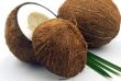 Coconut  with leaves