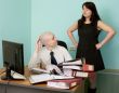 Bookkeeper and the secretary on a workplace
