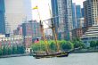 Sailing ship in New York