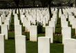 Graves at a war cemetery