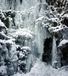 Frozen waterfall