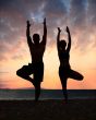 Beach yoga