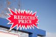 Red Reduced Price Burst Sign