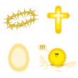 Set of elements for Easter