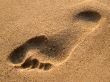 Human trace on sand