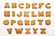 Cookies in the form of the alphabet
