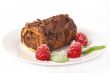 Miniature chocolate swiss roll