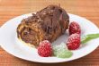 Miniature chocolate swiss roll