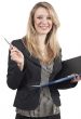 Beautiful blonde businesswoman
