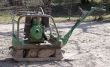 Building machine for rolling the sidewalk