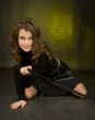Beauty girl in black